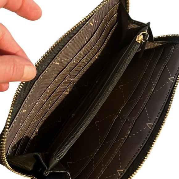 Vince Camuto Black Zip-Around Wallet - Picture 5 of 5